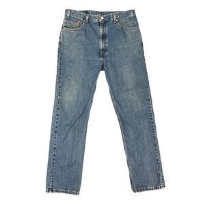 Vintage Levis 505 Jeans Mens 38 Blue Regular Fit Straight Denim High Rise 2002